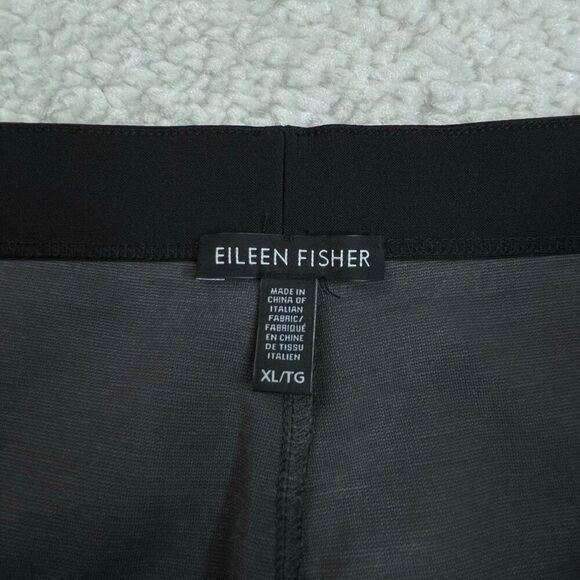 Eileen Fisher Pull On Ponte Skinny Pant Charcoal Gray - Picture 3 of 7